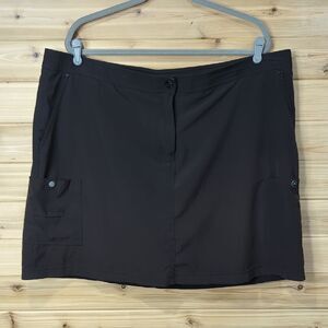 Chico's Skort Womens XXL Black Athletic Skort Golf